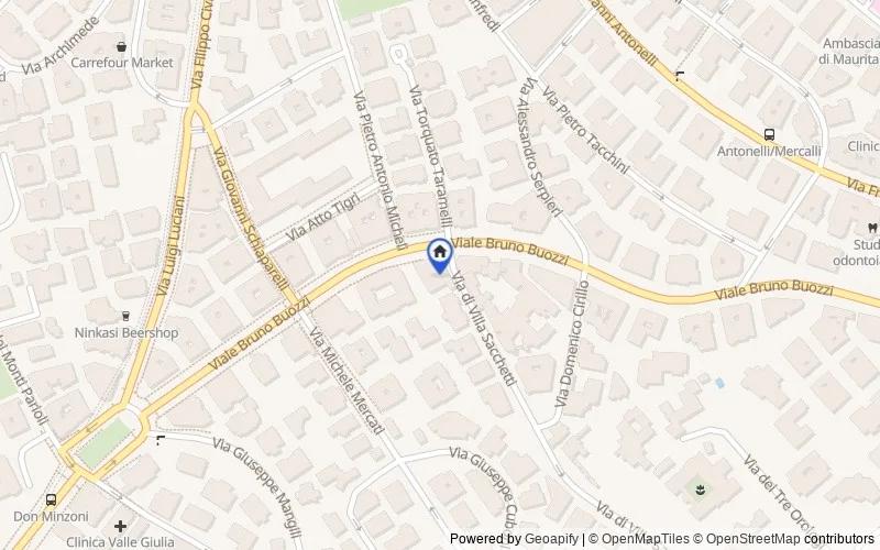 Mappa della zona: Viale Bruno Buozzi, 77, 00197 Roma RM, Italia, 00197, Roma, Roma