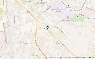 Mappa della zona: VIA SANTA MARIA IN GRADI, 01100, Viterbo, Viterbo