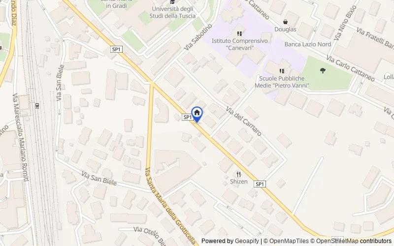 Mapa de la zona: VIA SANTA MARIA IN GRADI, 01100, Viterbo, Viterbo