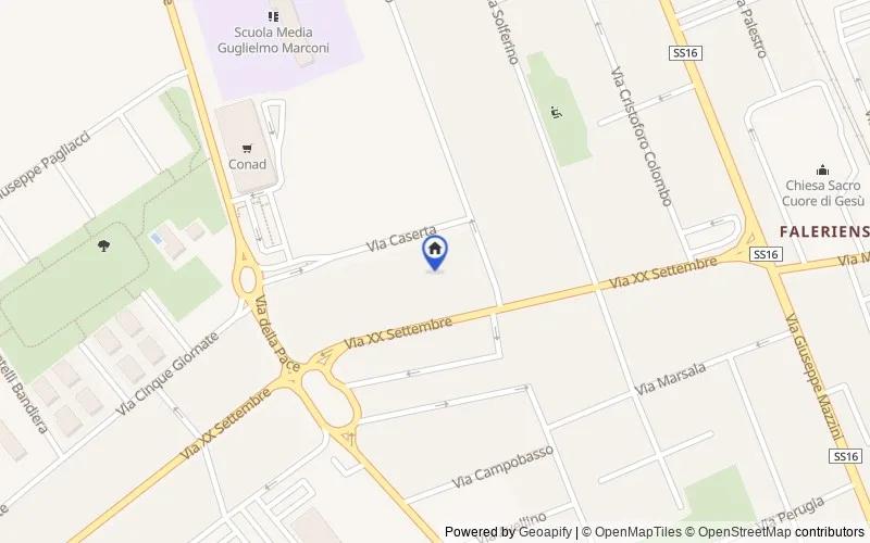 Mappa della zona: Via Caserta, 9, 63821 Porto Sant'Elpidio FM, Italia, 63821, Porto Sant'Elpidio, Fermo