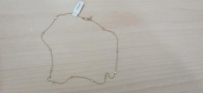 - COLLANA IN ORO GIALLO 750 E ZIRCONI CON CARTELLINO GR....