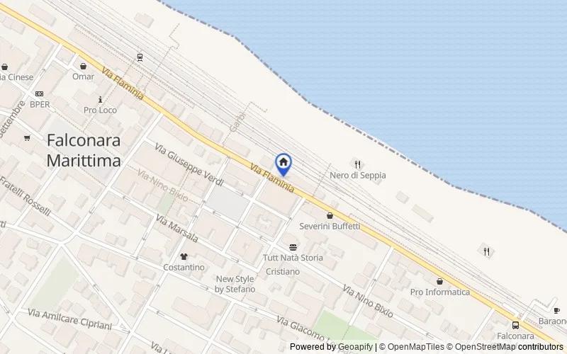 Carte du secteur : via Flaminia, 537, Falconara Marittima, Ancona