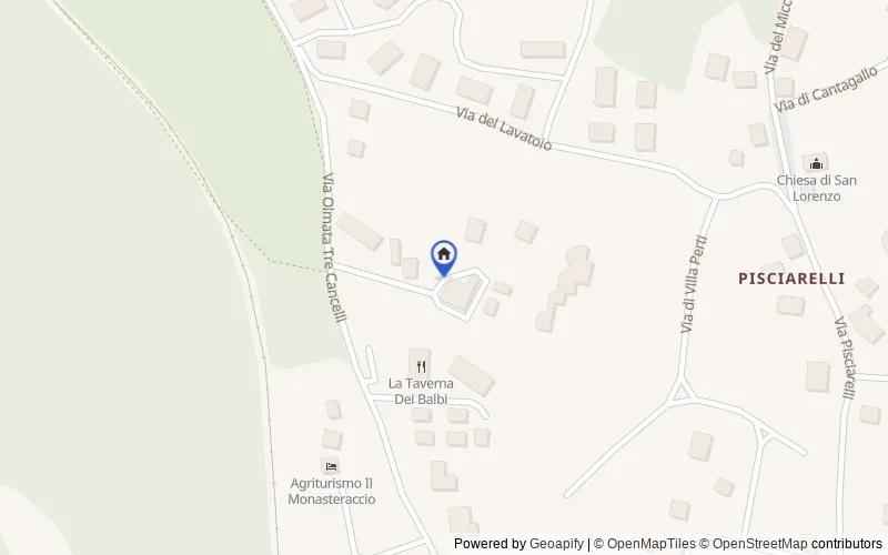 Carte du secteur : Via Sfodera, 2, 00062, Bracciano, Roma