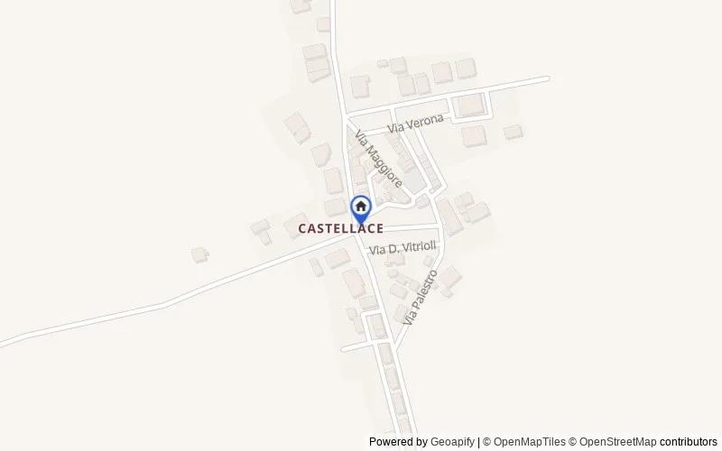 Karte der Umgebung: località Maddalena, Contrada Castellace, 89014, Oppido Mamertina, Reggio di Calabria