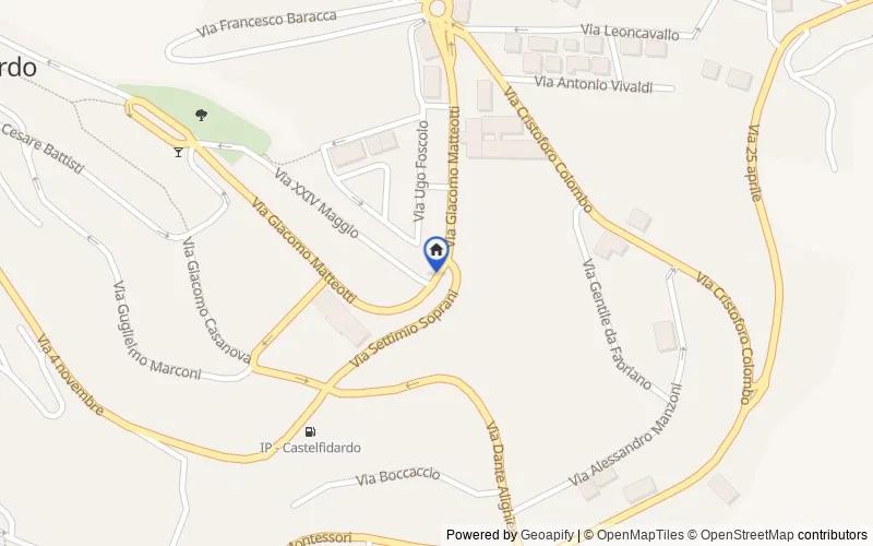 Mappa della zona: Via Bassi n.34, Castelfidardo, Ancona