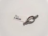 (Lotto n.1862) una chiusura per collana in oro bianco 18...