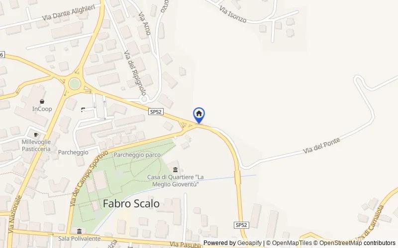 Mapa de la zona: Via del Ponte, 05015, Fabro, Terni