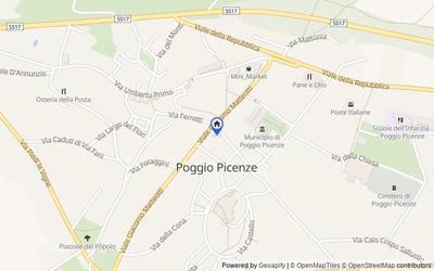 Mappa della zona: Via del Selciato, 22, 67026 Poggio Picenze AQ, Italia, Poggio Picenze, L'Aquila