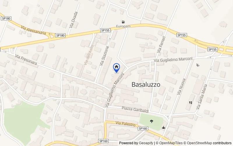 Mappa della zona: Via Marconi 30, 15060, Basaluzzo, Alessandria