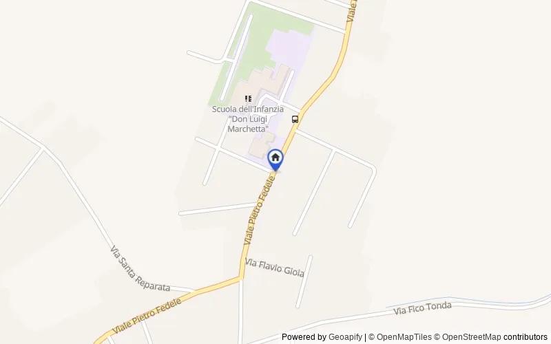 Carte du secteur : Viale Pietro Fedele, 04026 Minturno LT, Italia, Minturno, Latina