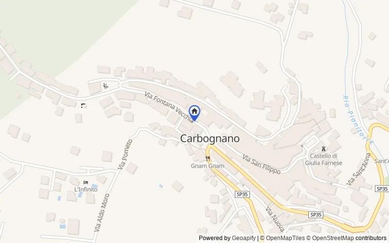 Mappa della zona: Via Fontanavecchia, 106, 01030 Carbognano VT, Italia, 01032, Carbognano, Viterbo