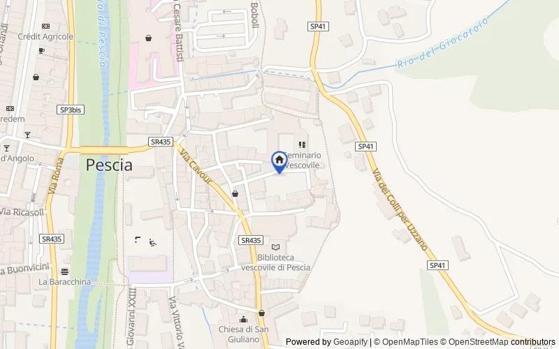 Map of the area: Piazza Garzoni, 51017 Pescia PT, Italia, Pescia, Pistoia