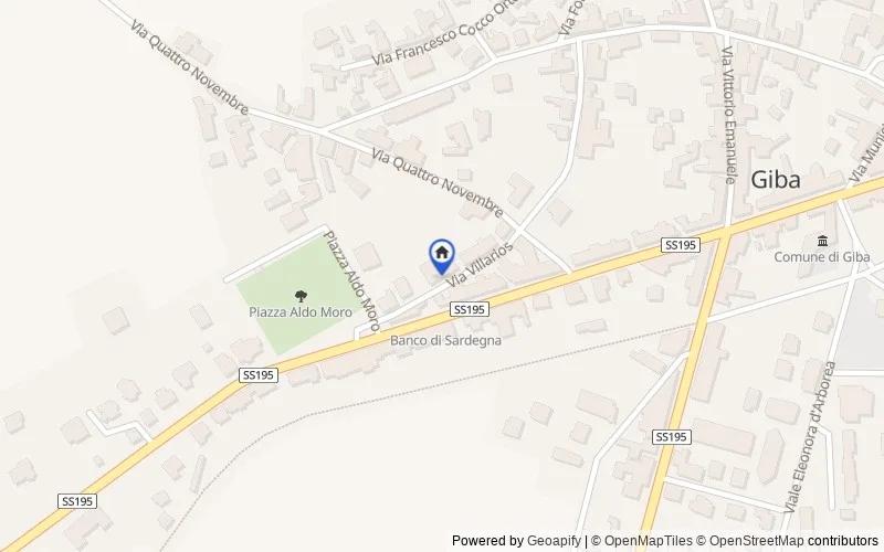 Mapa de la zona: Via Villarios, 7, 09010 Giba SU, Italia, 09010, Giba, Sud Sardegna