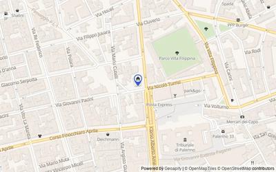 Mappa della zona: Via Giovanni Pacini, 5, 90138 Palermo PA, Italia, Palermo, Palermo