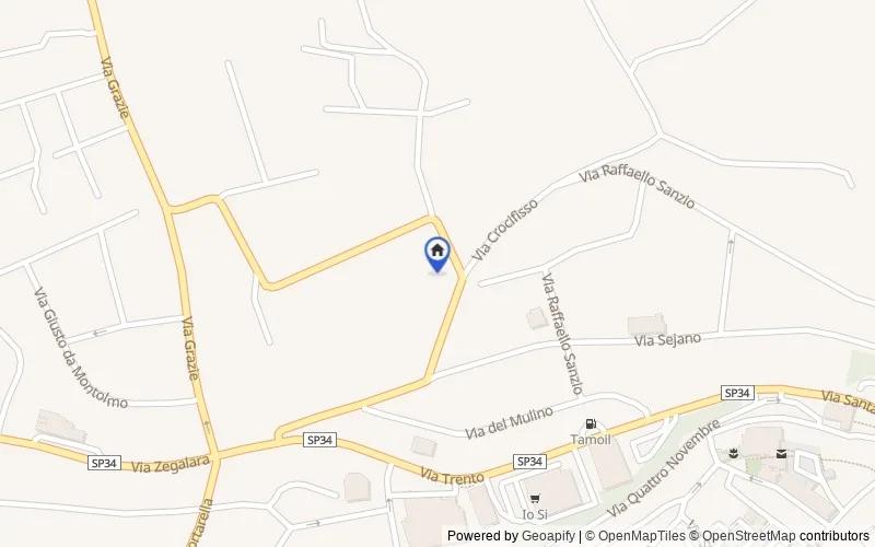 Mapa de la zona: Via Lorenzo Lotto, 1, 62014 Corridonia MC, Italia, Corridonia, Macerata