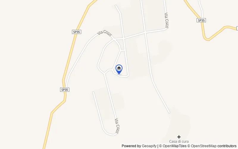 Carte du secteur : Via Cozzi, 87037, San Fili, Cosenza