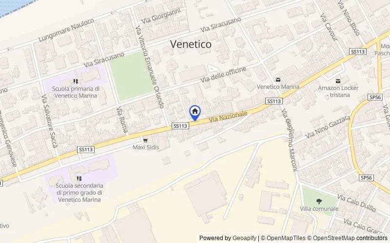Carte du secteur : Via Nazionale nn. 138-140-142 ex via Nazionale n.130, 98040, Venetico, Messina