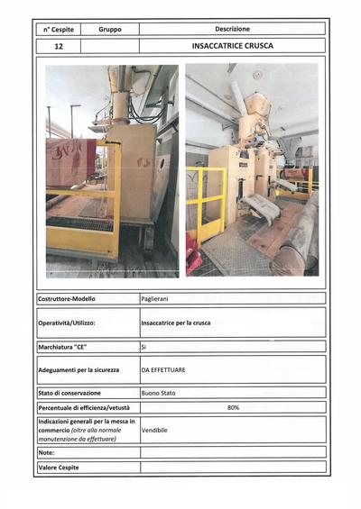 Insaccatrice crusca Paglierani.