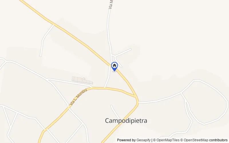 Mappa della zona: Via Leopoldo Montini, 61, 86010, Campodipietra, Campobasso