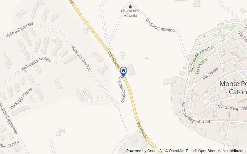 Map of the area: Via Pilozzo snc, 00040, Monte Porzio Catone, Roma