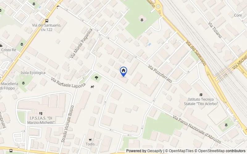 Mappa della zona: Via Parco Nazionale d’Abruzzo n. 32, Pescara, Pescara