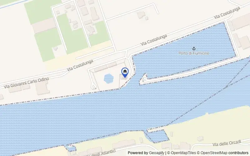 Carte du secteur : Via Costalunga, 21, 00054 Fiumicino RM, Italia, 00054, Civitavecchia, Roma