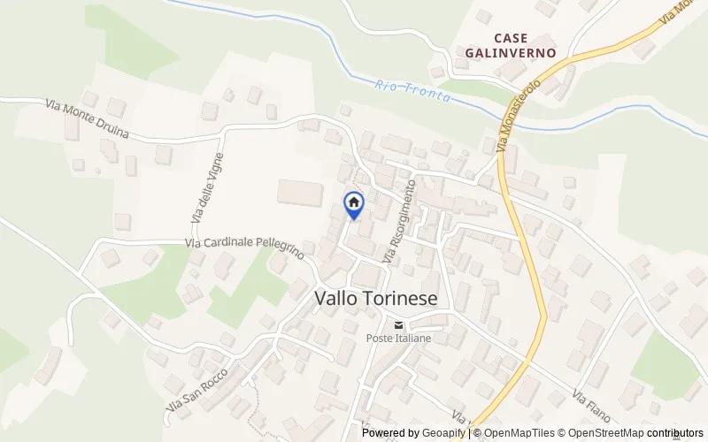 Mappa della zona: Vicolo della Chiesa, 4, 10070 Vallo Torinese TO, Italia, Vallo Torinese, Torino