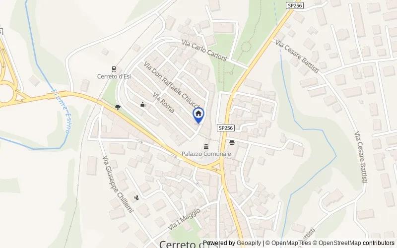 Carte du secteur : Via Berta, 2, 60043 Cerreto d'Esi AN, Italia, Cerreto d'Esi, Ancona